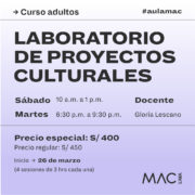 Laboratorio de proyectos culturales #AULAMAC 2024